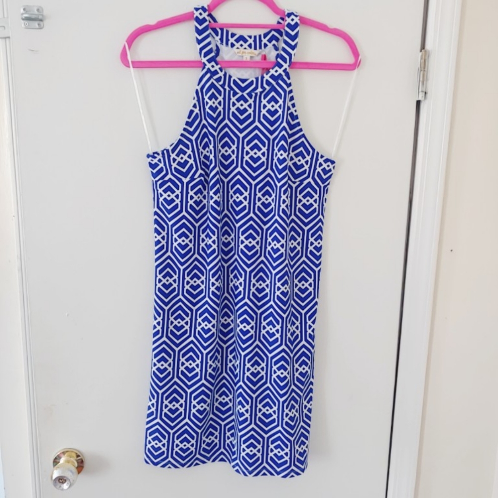 NWT HIGH NECK SHIFT DRESS by ALL FOR COLOR, Small